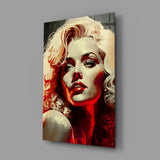 Marilyn Monroe Glass Wall Art || Designer Collection.