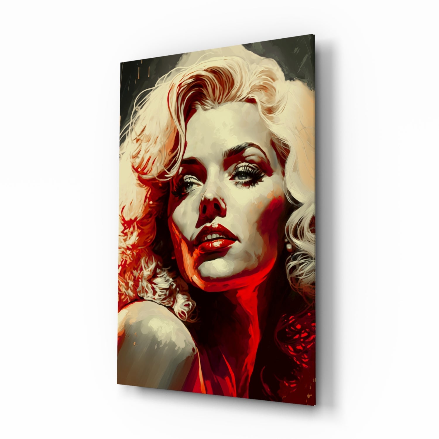 Marilyn Monroe Glass Wall Art || Designer Collection.
