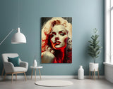 Marilyn Monroe Glass Wall Art || Designer Collection.