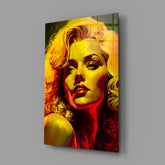 Marilyn Monroe Glass Wall Art || Designer Collection.