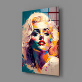 Marilyn Monroe Glass Wall Art || Designer Collection.