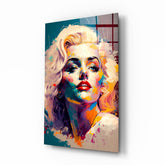 Marilyn Monroe Glass Wall Art || Designer Collection.