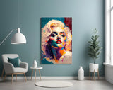 Marilyn Monroe Glass Wall Art  || Designer Collection.