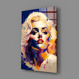 Marilyn Monroe Glass Wall Art || Designer Collection.