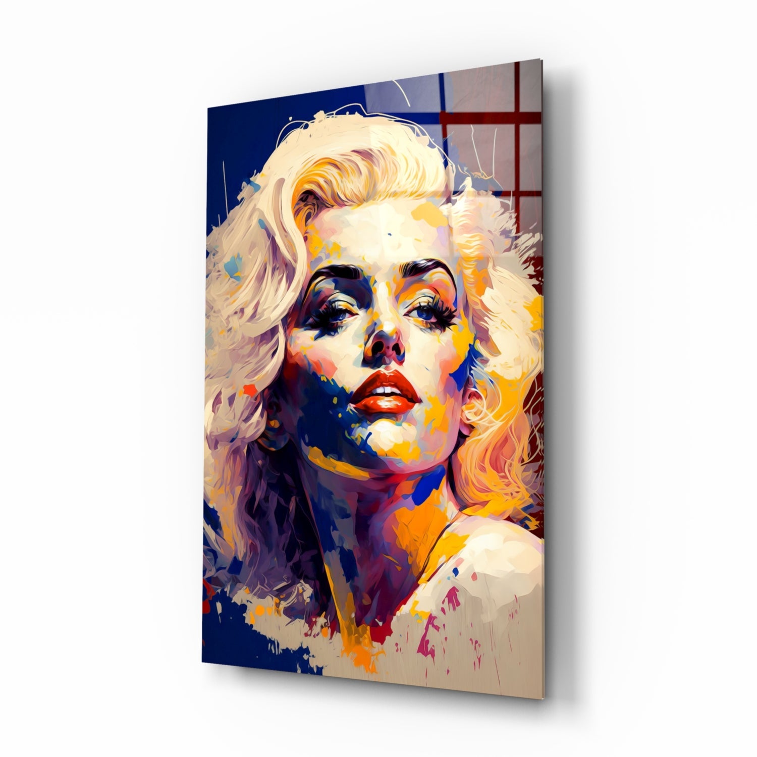 Marilyn Monroe Glass Wall Art || Designer Collection.