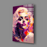 Marilyn Monroe Glass Wall Art  || Designer Collection.