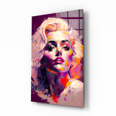 Marilyn Monroe Glass Wall Art  || Designer Collection.