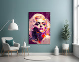 Marilyn Monroe Glass Wall Art  || Designer Collection.