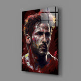 Messi Glass Wall Art || Designer Collection.