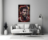 Messi Glass Wall Art || Designer Collection.