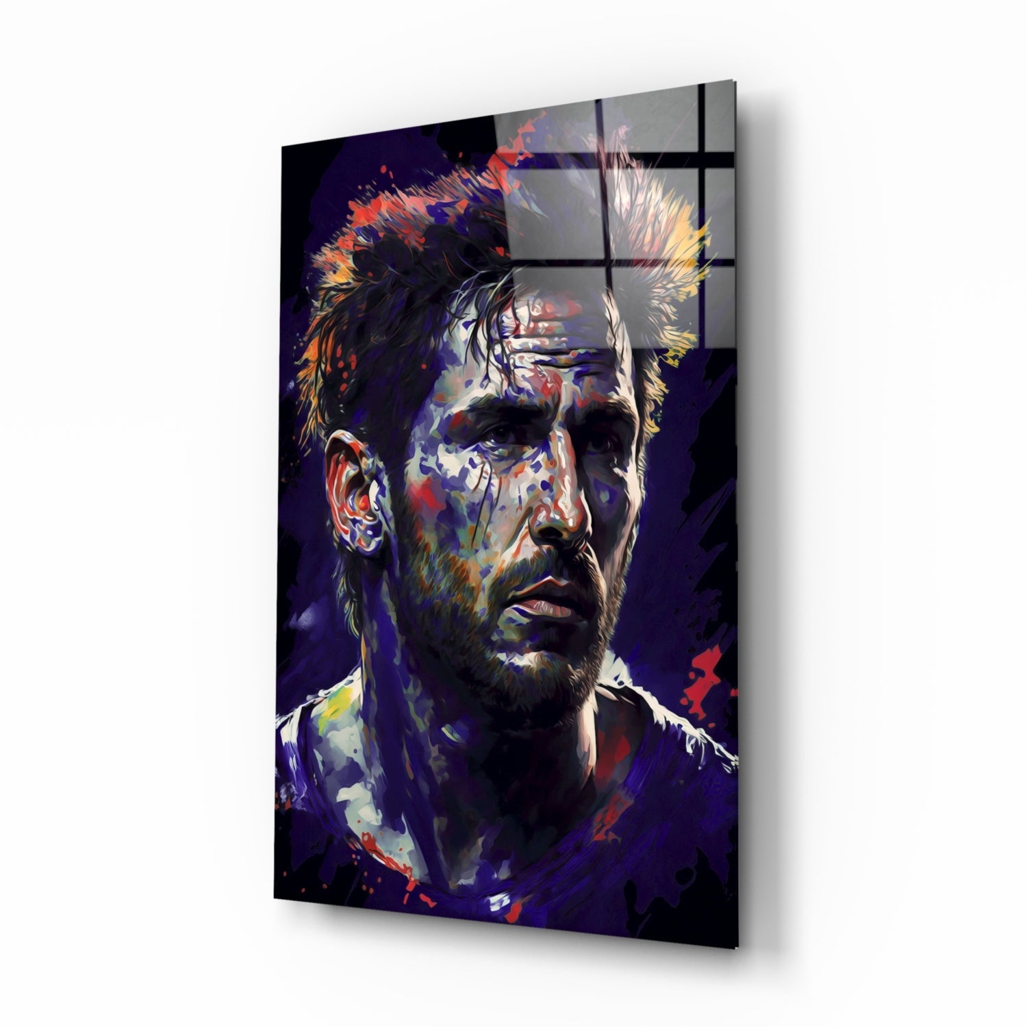 Messi Glass Wall Art || Designer Collection.