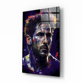 Messi Glass Wall Art  || Designer Collection.