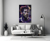 Messi Glass Wall Art || Designer Collection.