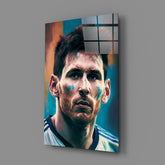 Messi Glass Wall Art  || Designer Collection.