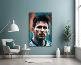 Messi Glass Wall Art || Designer Collection.