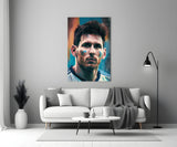 Messi Glass Wall Art || Designer Collection.