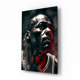 Michael Jordan Glass Wall Art  || Designer Collection.