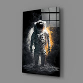 Astronaut Glass Wall Art || Designer Collection.