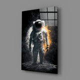 Astronaut Glass Wall Art || Designer Collection.