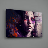 Beauty of a Sadness Glass Wall Art || Designer Collection.