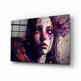 Beauty of a Sadness Glass Wall Art || Designer Collection.
