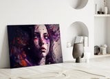 Beauty of a Sadness Glass Wall Art || Designer Collection.