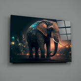 Glory of an Elephant Glass Wall Art || Designer Collection.