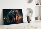 Glory of an Elephant Glass Wall Art || Designer Collection.