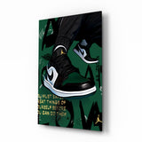Air Jordan Glass Wall Art || Designer Collection.