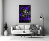 Kobe Bryant, Black Mamba Glass Wall Art || Designer Collection.