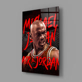 Micheal Jordan, Air Jordan Glass Wall Art || Designer Collection.