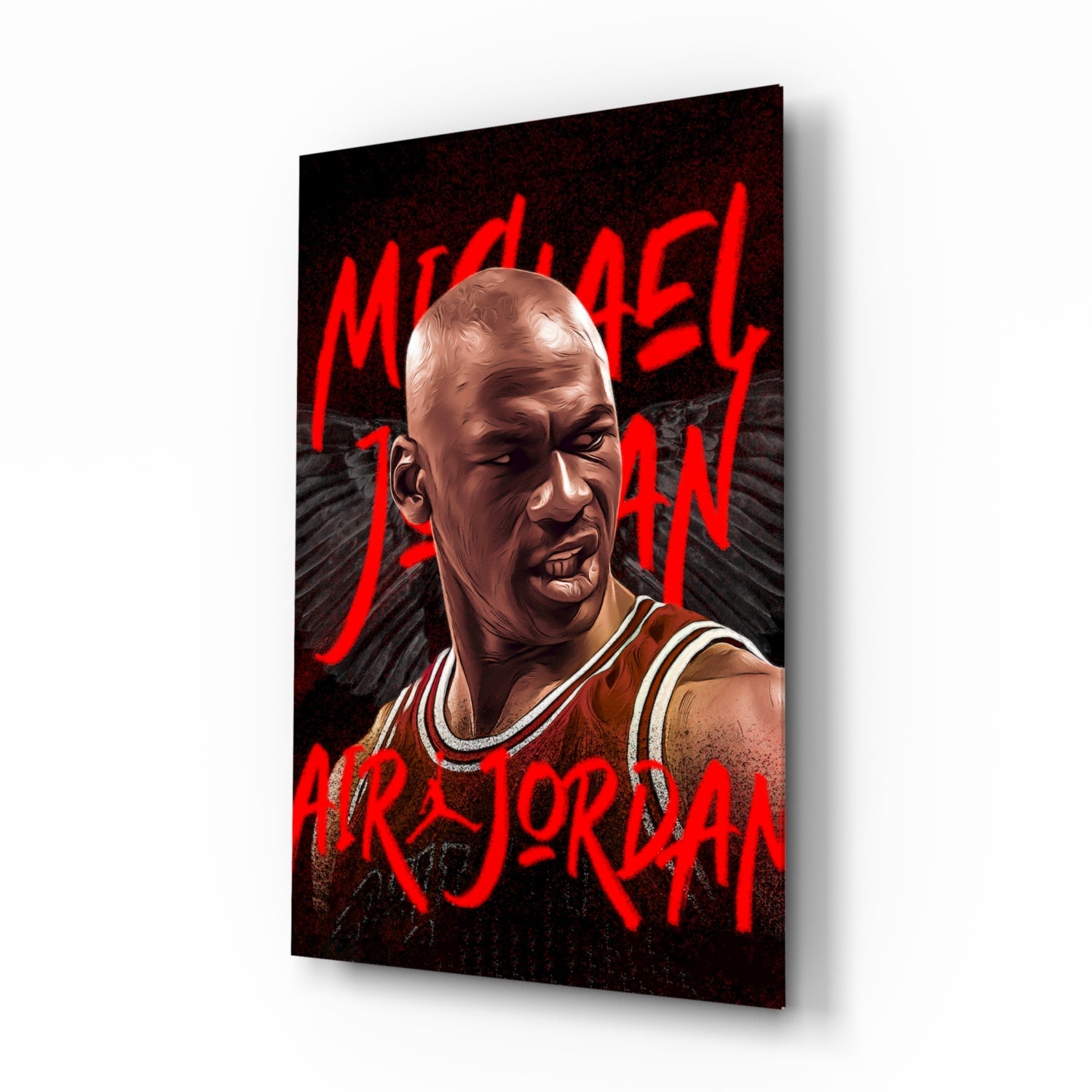 Micheal Jordan, Air Jordan Glass Wall Art || Designer Collection.