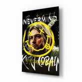 Kurt Cobain Glass Wall Art || Designer Collection.