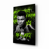 Muhammad Ali , The Greatest Glass Wall Art || Designer Collection.