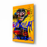 Style of Jean-Michel Basquiat Glass Wall Art || Designer Collection.