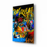 Style of Jean-Michel Basquiat Glass Wall Art || Designer Collection.