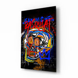 Style of Jean-Michel Basquiat Glass Wall Art || Designer Collection.