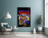 Style of Jean-Michel Basquiat Glass Wall Art || Designer Collection.
