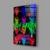 Andy Warhol and Himself Glass Wall Art || Designers Collection.
