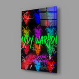 Andy Warhol and Himself Glass Wall Art || Designers Collection.