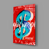 Andy Warhol and Dollar Glass Wall Art || Designer Collection.