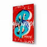 Andy Warhol and Dollar Glass Wall Art || Designer Collection.