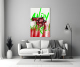 Andy Warhol and Gun Glass Wall Art || Designer Collection.