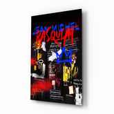 Style of Jean-Michel Basquiat Glass Wall Art || Designer Collection.