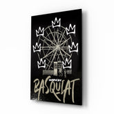 Banksy Basquiat Glass Wall Art || Designer Collection.