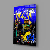 Style of Jean-Michel Basquiat Glass Wall Art || Designer Collection.