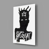 Style of Jean-Michel Basquiat Glass Wall Art || Designer Collection.