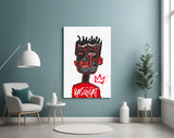 Style of Jean-Michel Basquiat Glass Wall Art || Designer Collection.