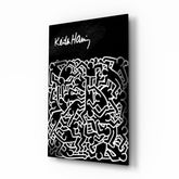Style of Keith Haring Glass Wall Art || Designer Collection.