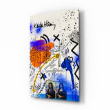 Style of Keith Haring Glass Wall Art || Designer Collection.